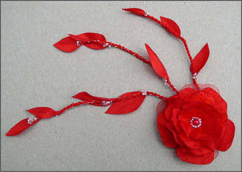 R&oslash;dt tekstilpynt